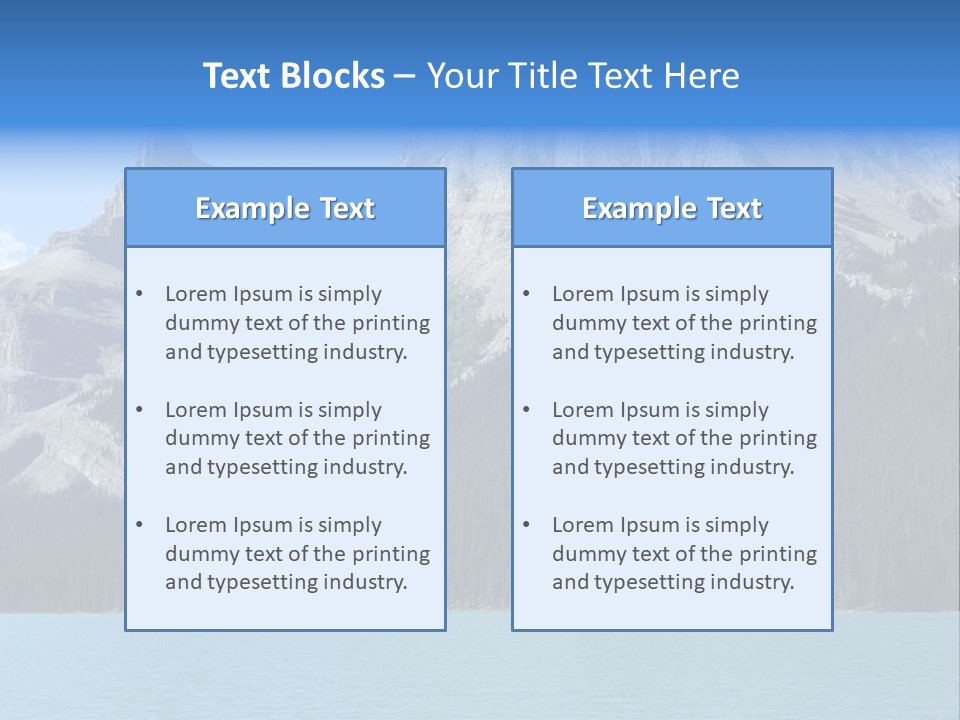 Water Summit Park PowerPoint Template