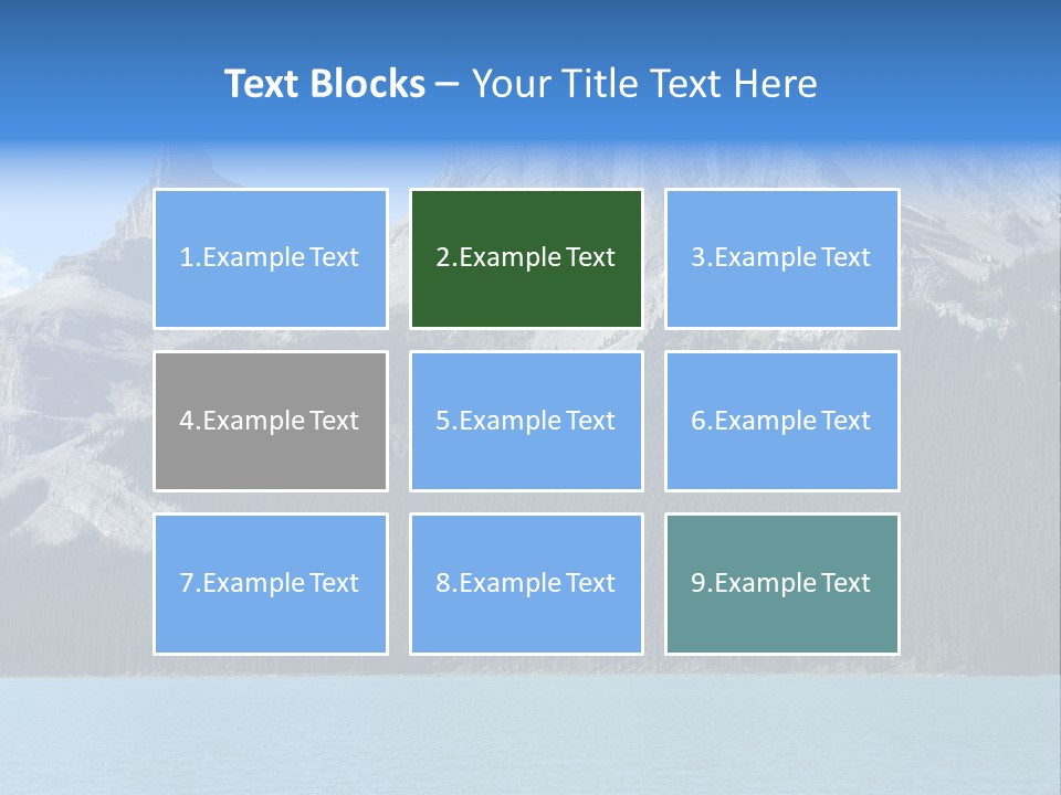 Water Summit Park PowerPoint Template