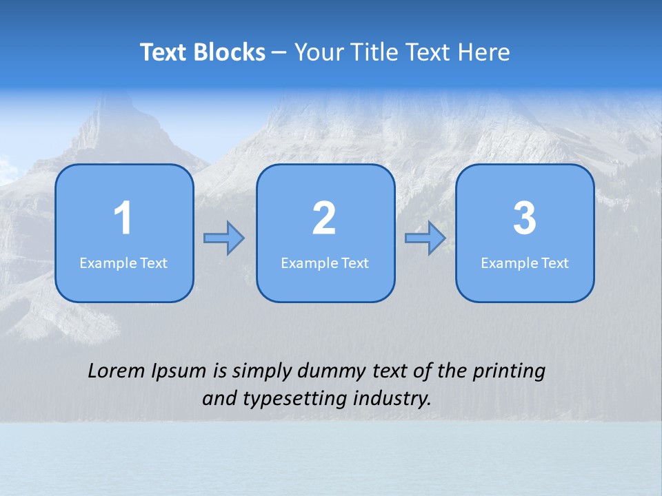 Water Summit Park PowerPoint Template