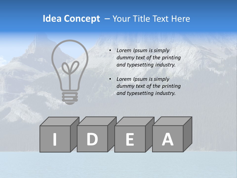 Water Summit Park PowerPoint Template