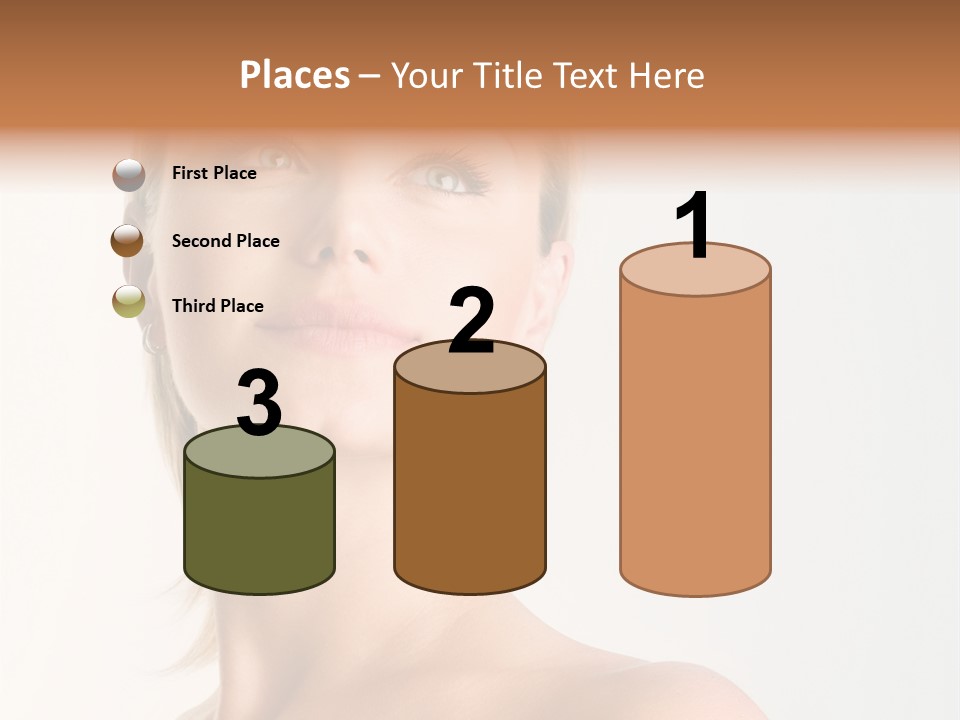 Young Laughing Facial PowerPoint Template