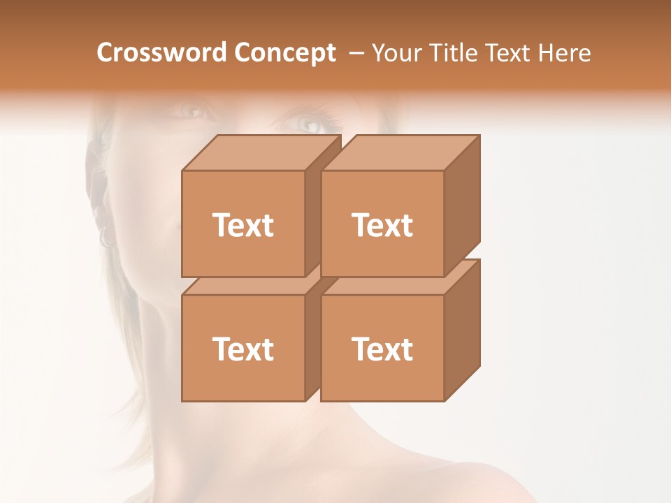 Young Laughing Facial PowerPoint Template