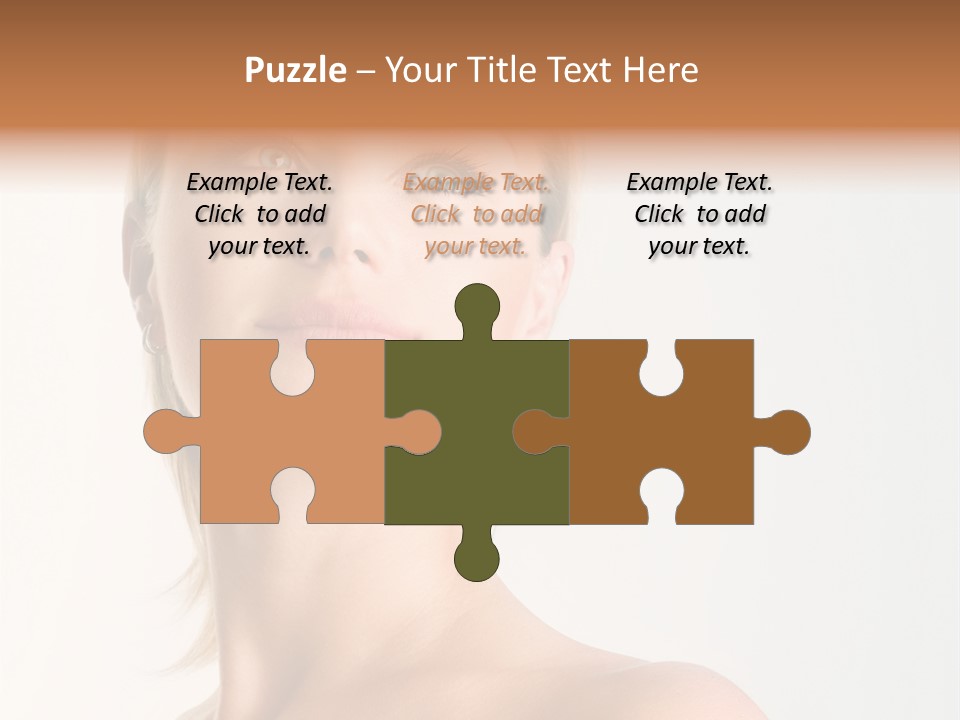 Young Laughing Facial PowerPoint Template