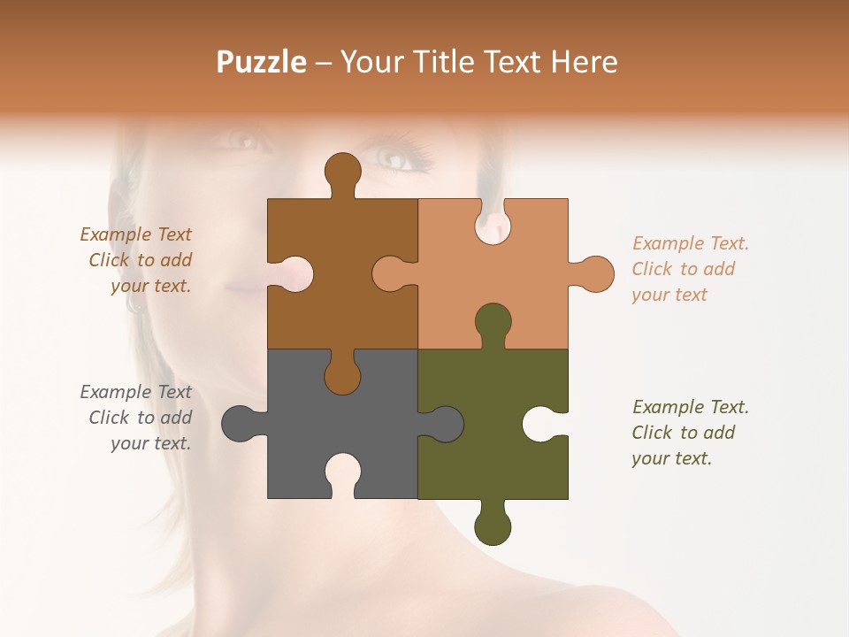 Young Laughing Facial PowerPoint Template