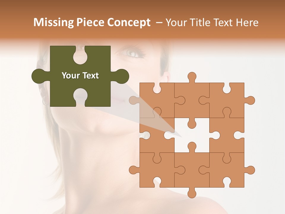 Young Laughing Facial PowerPoint Template