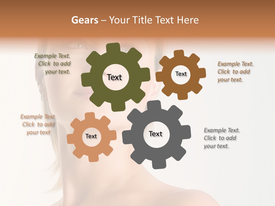 Young Laughing Facial PowerPoint Template