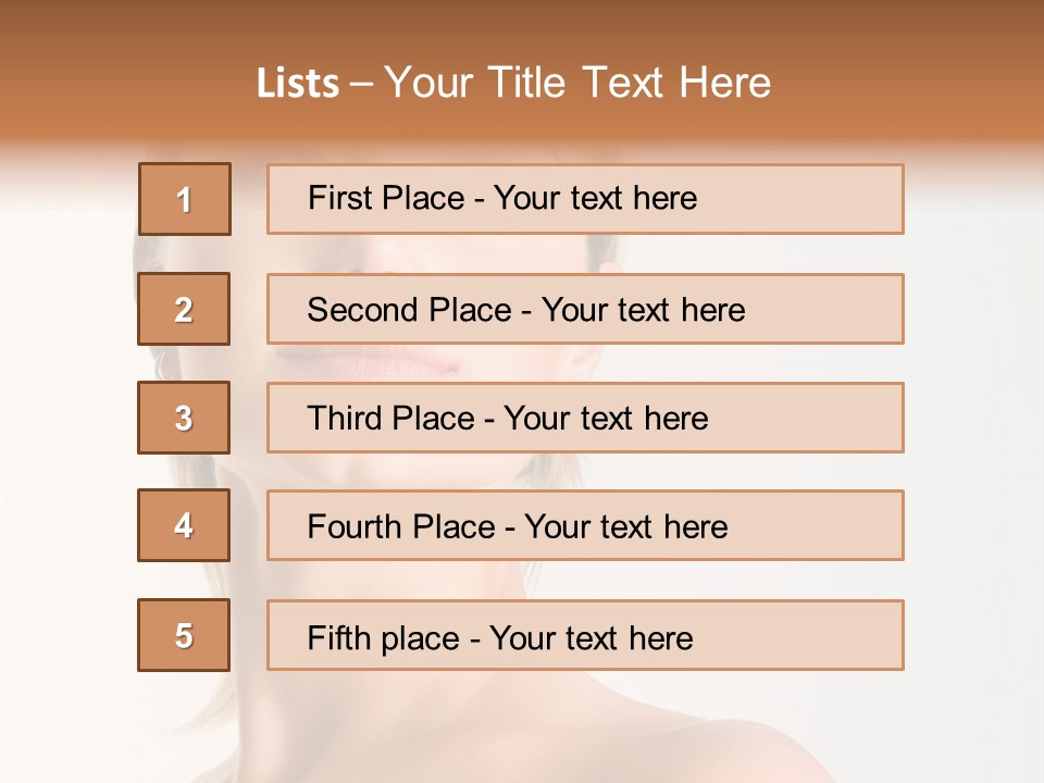 Young Laughing Facial PowerPoint Template