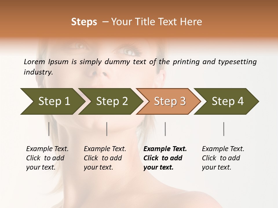 Young Laughing Facial PowerPoint Template