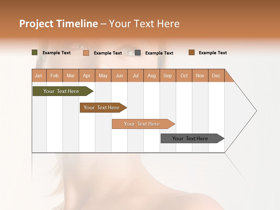 Young Laughing Facial PowerPoint Template