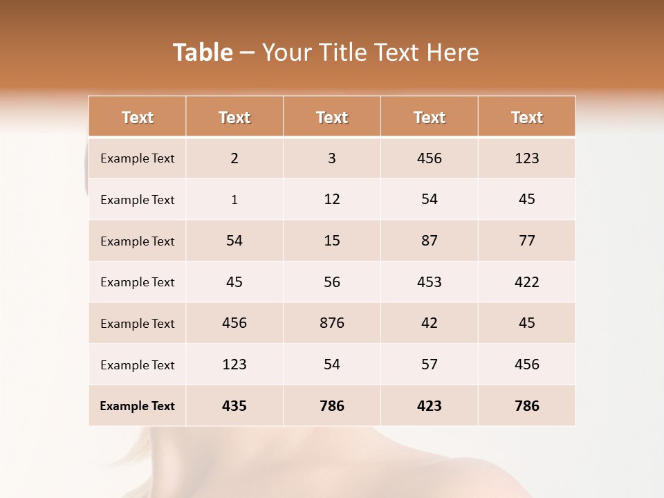 Young Laughing Facial PowerPoint Template