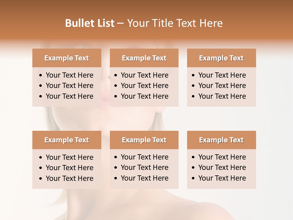 Young Laughing Facial PowerPoint Template