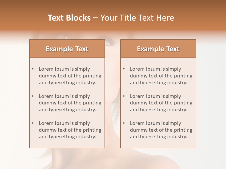 Young Laughing Facial PowerPoint Template