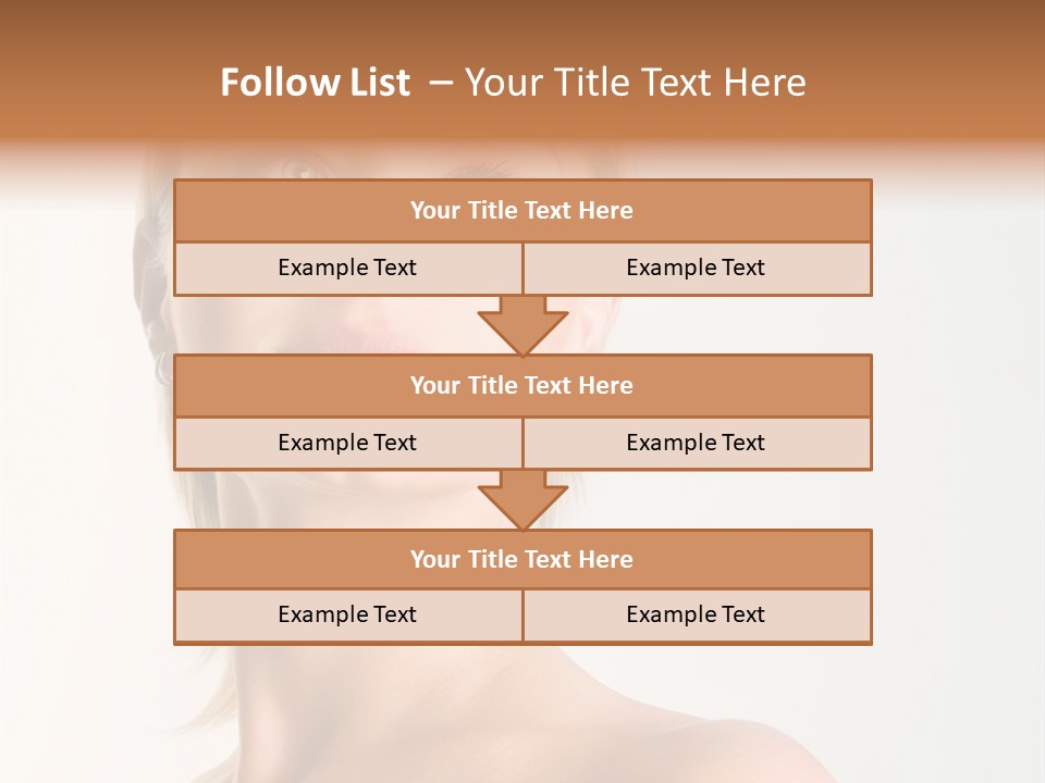 Young Laughing Facial PowerPoint Template