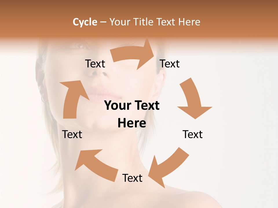 Young Laughing Facial PowerPoint Template