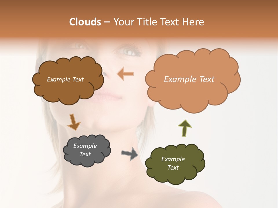 Young Laughing Facial PowerPoint Template