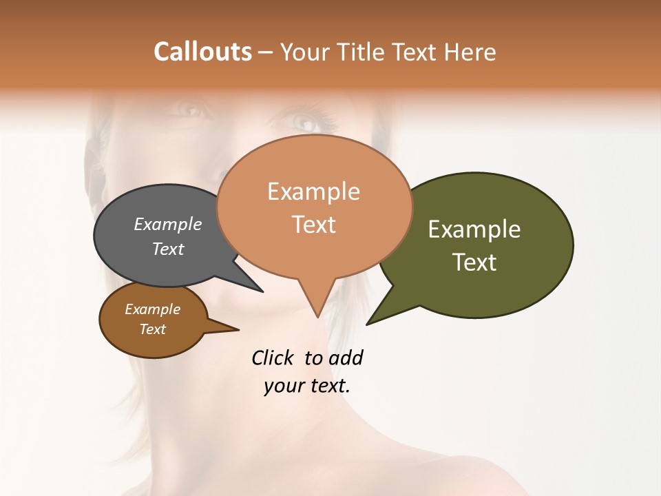 Young Laughing Facial PowerPoint Template