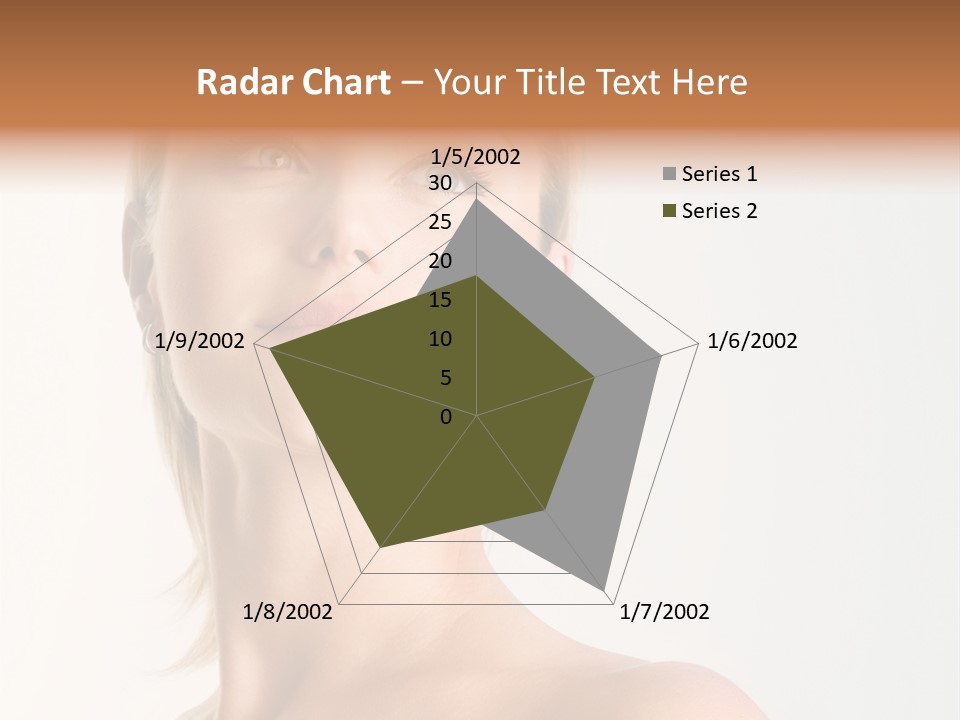 Young Laughing Facial PowerPoint Template