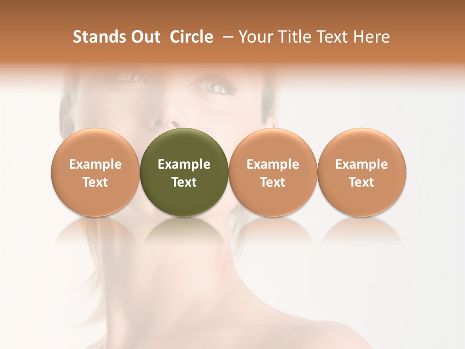 Young Laughing Facial PowerPoint Template