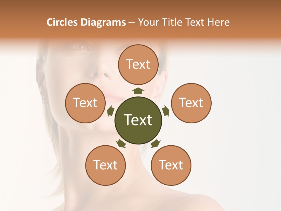 Young Laughing Facial PowerPoint Template