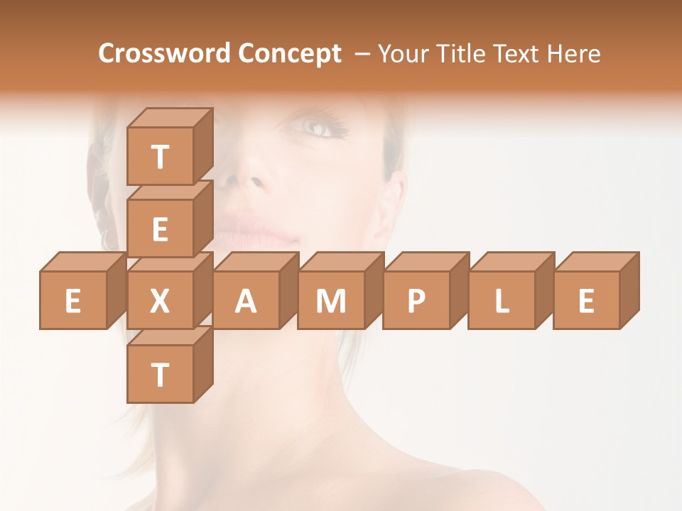 Young Laughing Facial PowerPoint Template