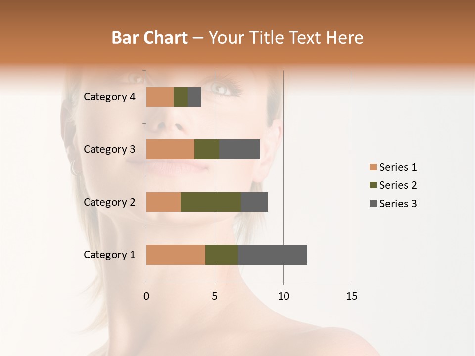 Young Laughing Facial PowerPoint Template