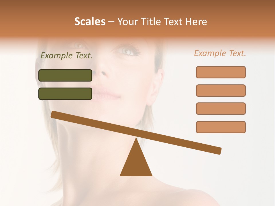 Young Laughing Facial PowerPoint Template