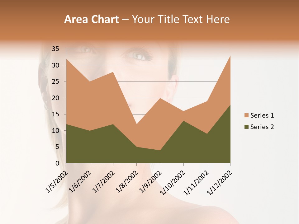 Young Laughing Facial PowerPoint Template