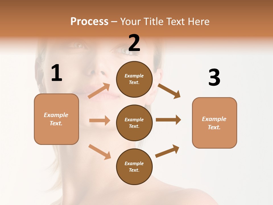 Young Laughing Facial PowerPoint Template