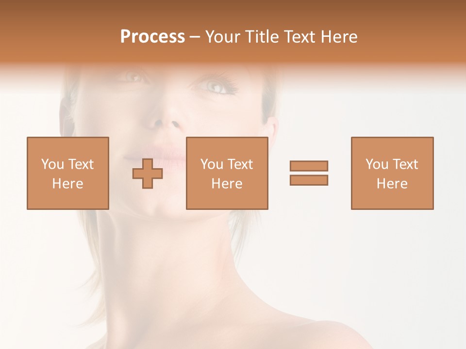 Young Laughing Facial PowerPoint Template