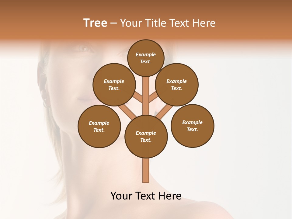 Young Laughing Facial PowerPoint Template