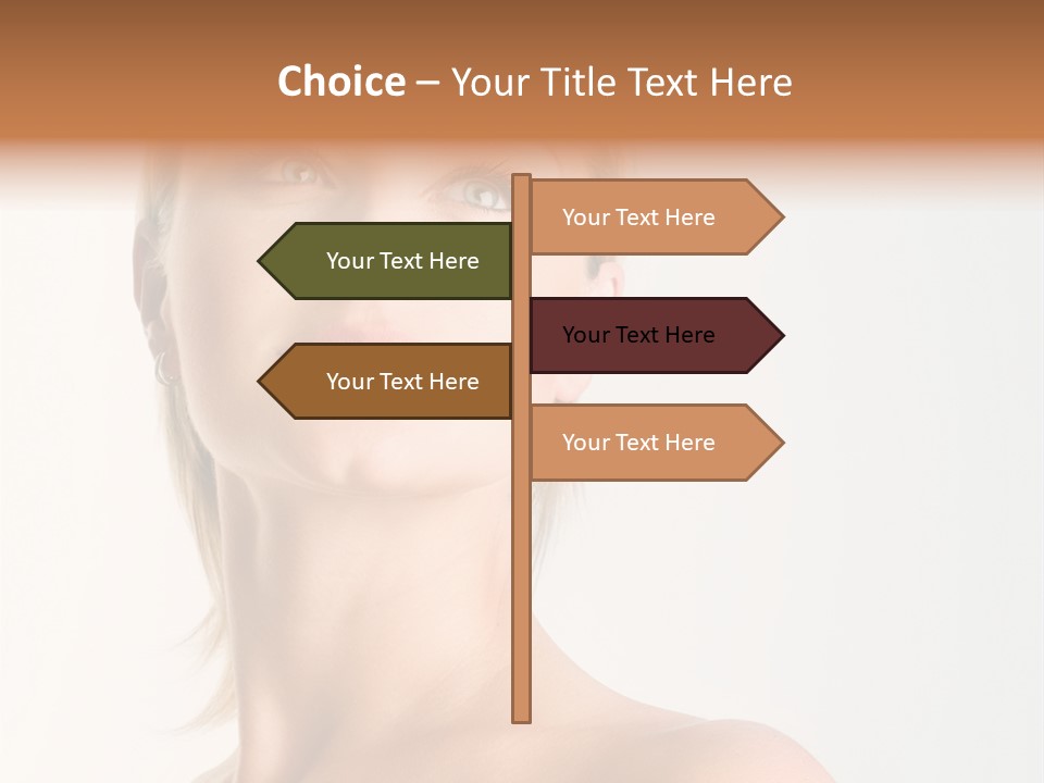 Young Laughing Facial PowerPoint Template