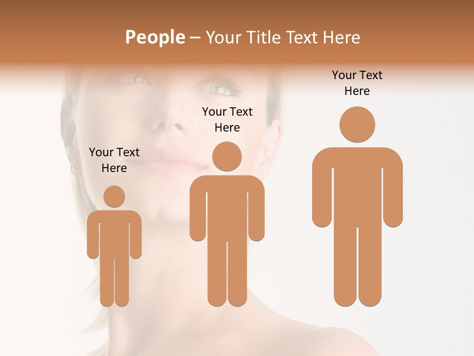 Young Laughing Facial PowerPoint Template