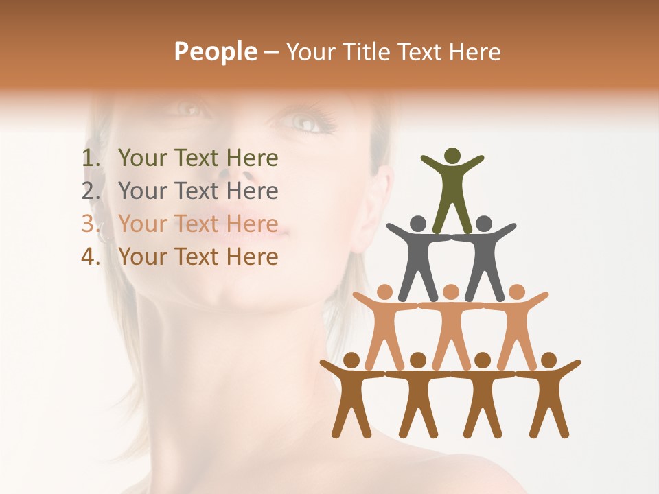 Young Laughing Facial PowerPoint Template