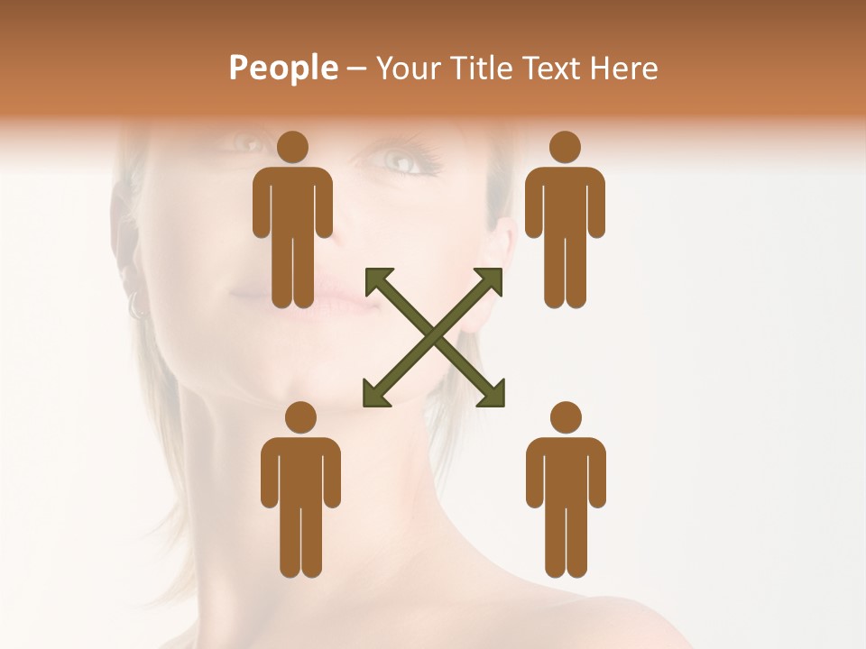 Young Laughing Facial PowerPoint Template