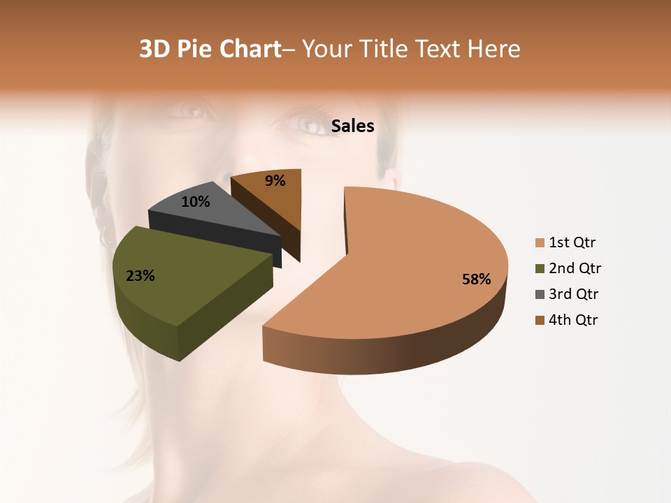 Young Laughing Facial PowerPoint Template