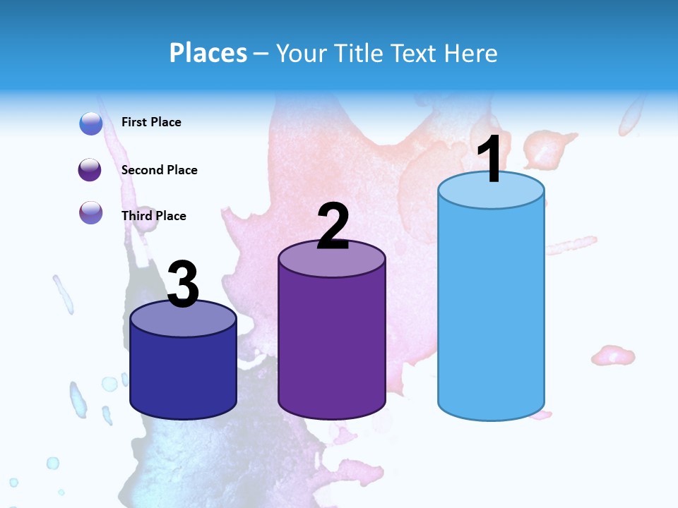 Bright Watercolor Drawn PowerPoint Template