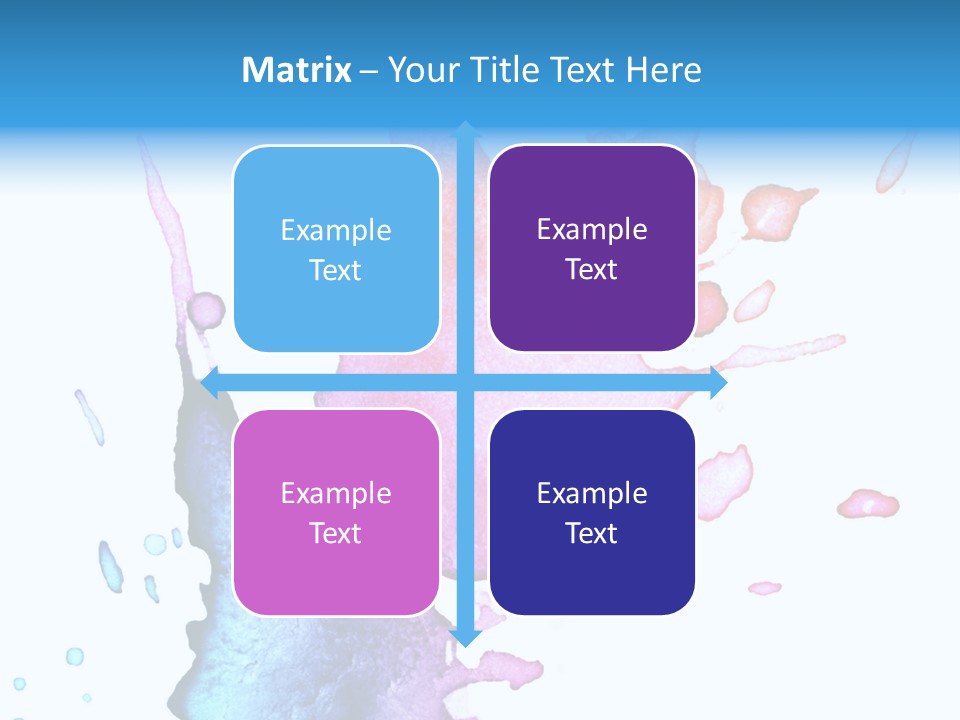 Bright Watercolor Drawn PowerPoint Template