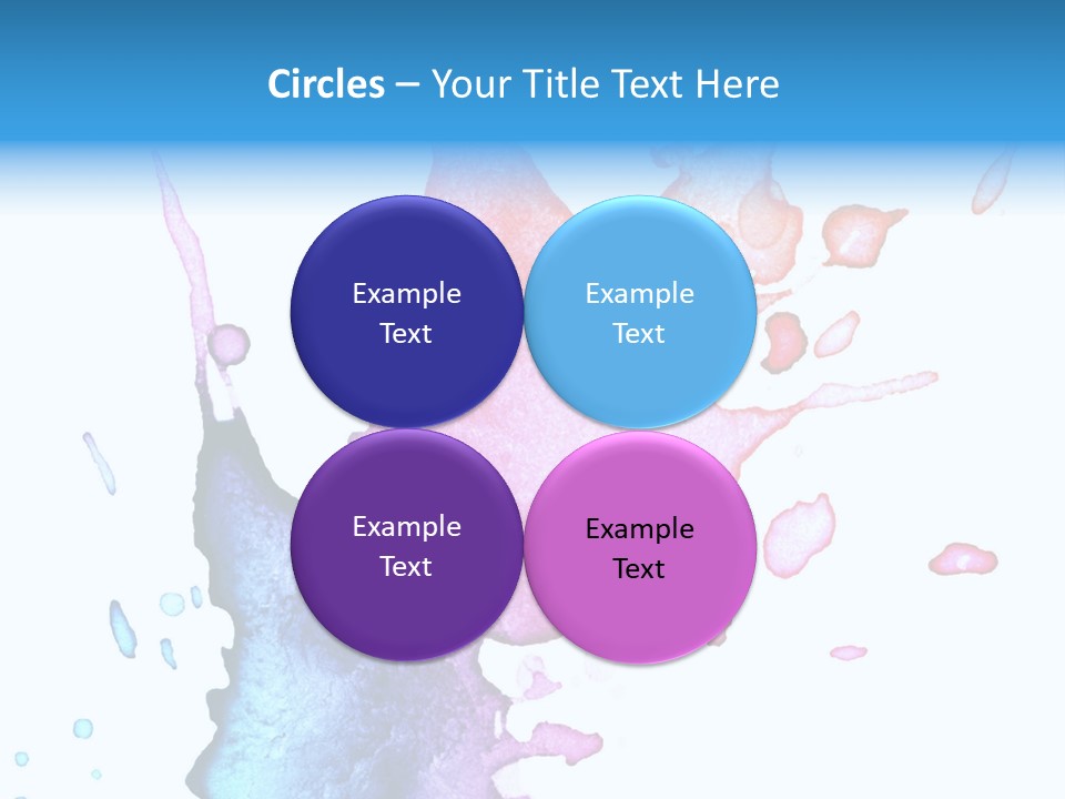 Bright Watercolor Drawn PowerPoint Template