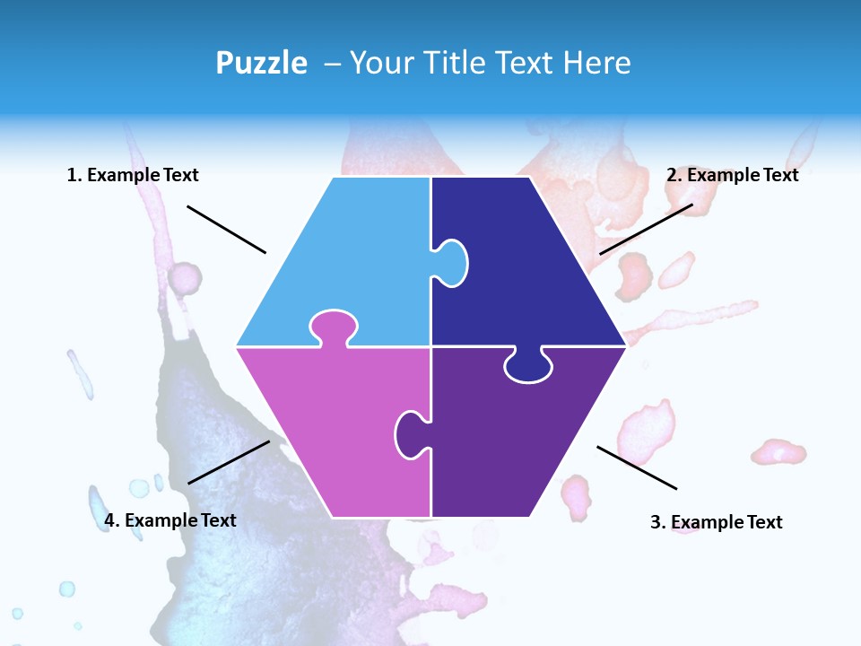 Bright Watercolor Drawn PowerPoint Template