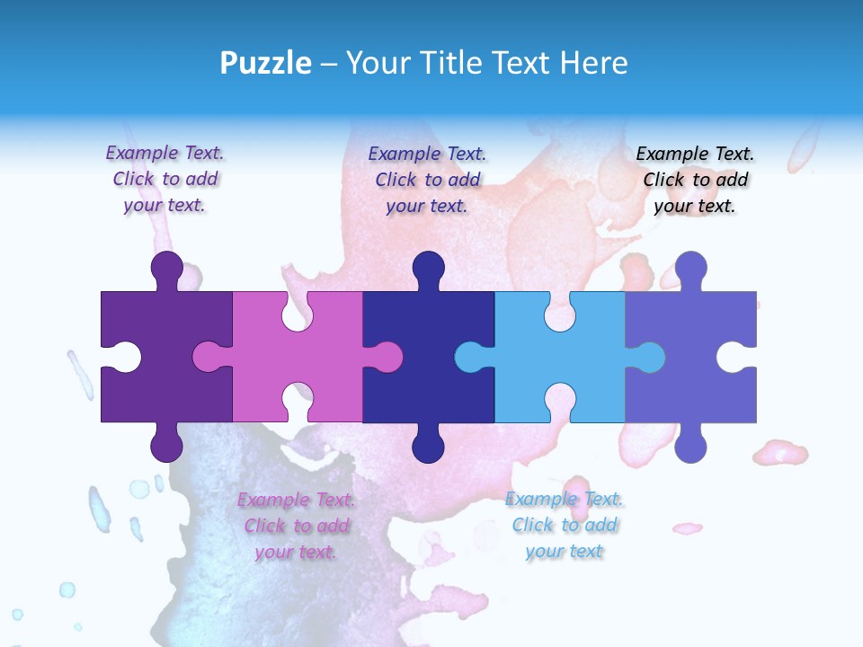 Bright Watercolor Drawn PowerPoint Template