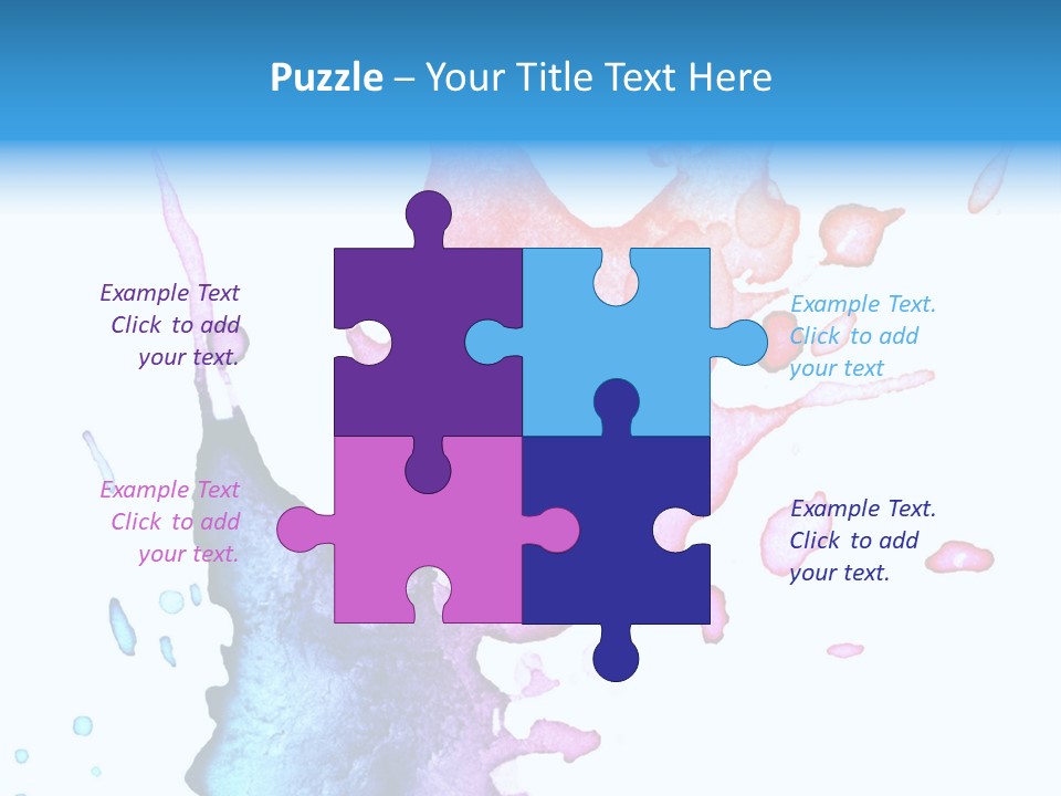 Bright Watercolor Drawn PowerPoint Template