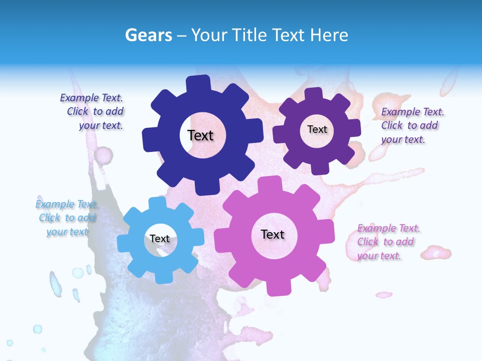 Bright Watercolor Drawn PowerPoint Template