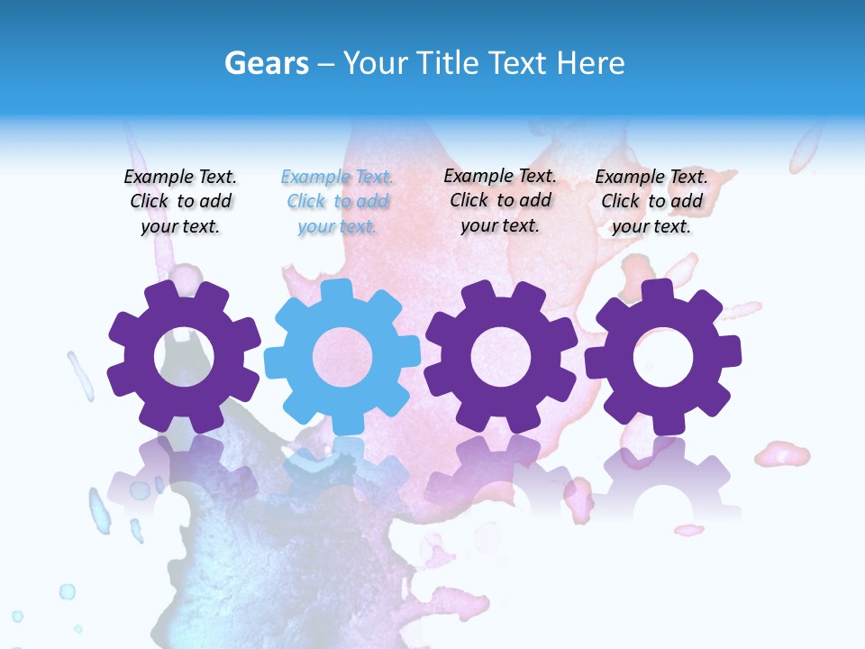 Bright Watercolor Drawn PowerPoint Template