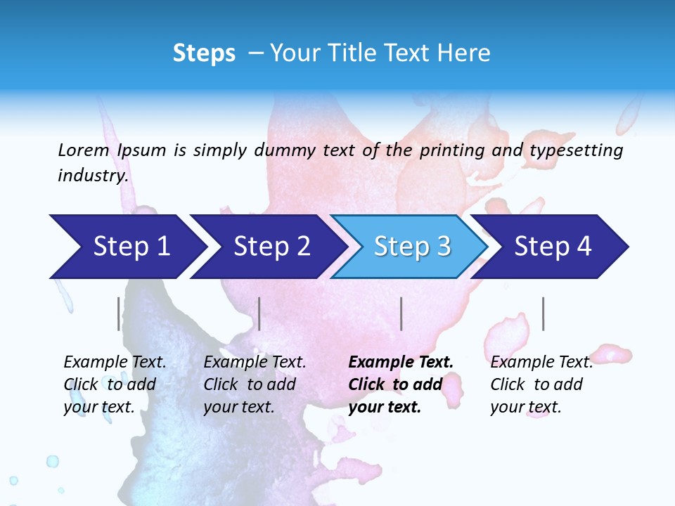 Bright Watercolor Drawn PowerPoint Template