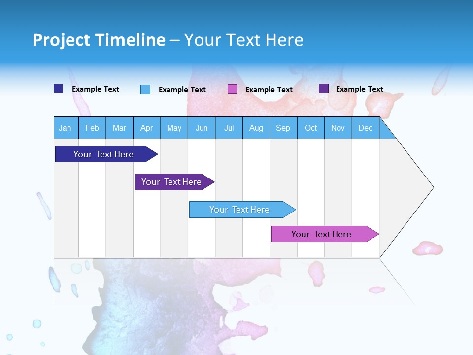 Bright Watercolor Drawn PowerPoint Template