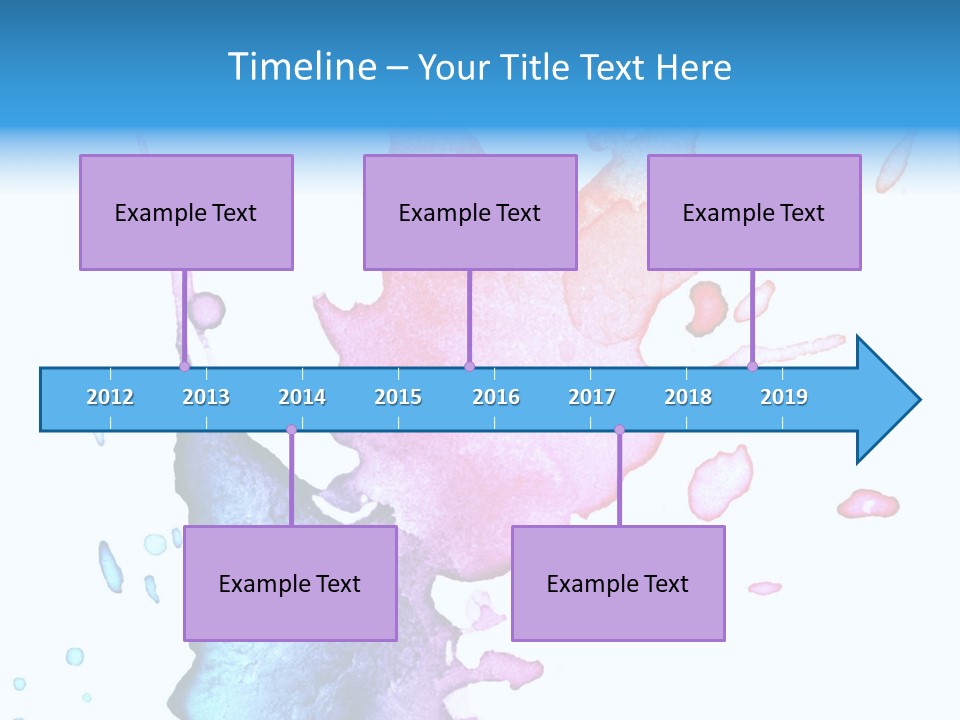 Bright Watercolor Drawn PowerPoint Template