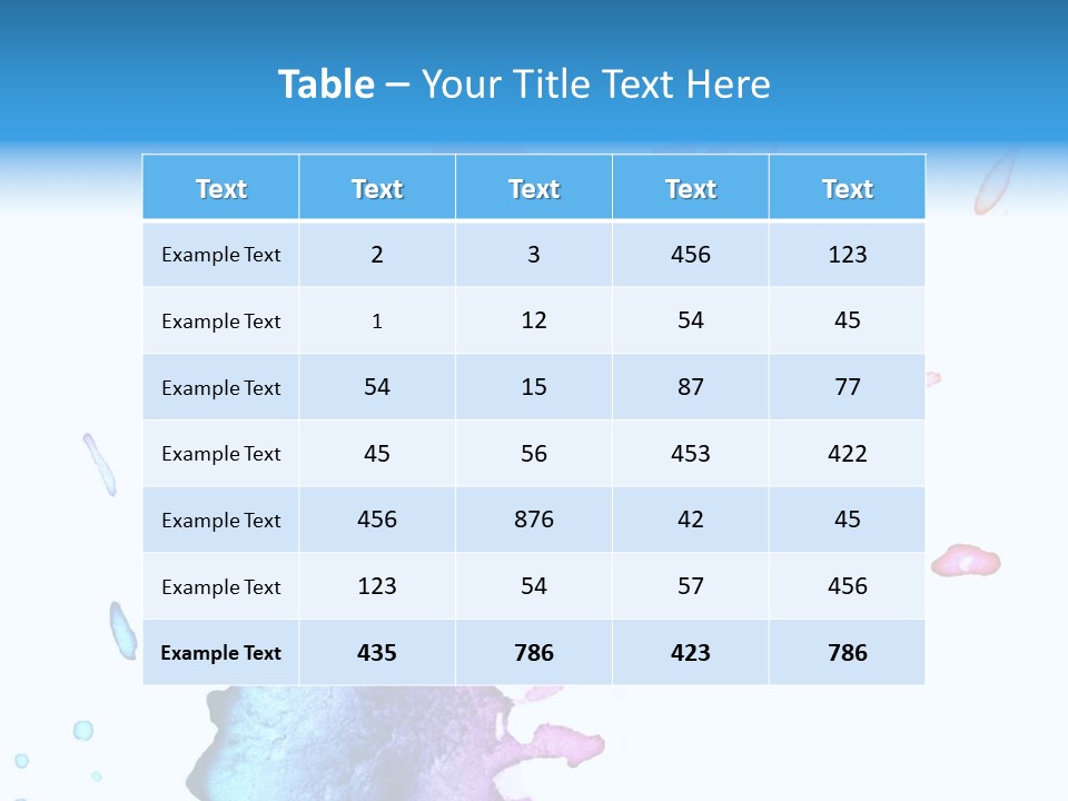 Bright Watercolor Drawn PowerPoint Template