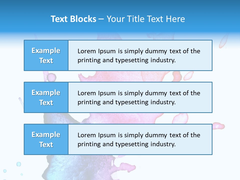 Bright Watercolor Drawn PowerPoint Template