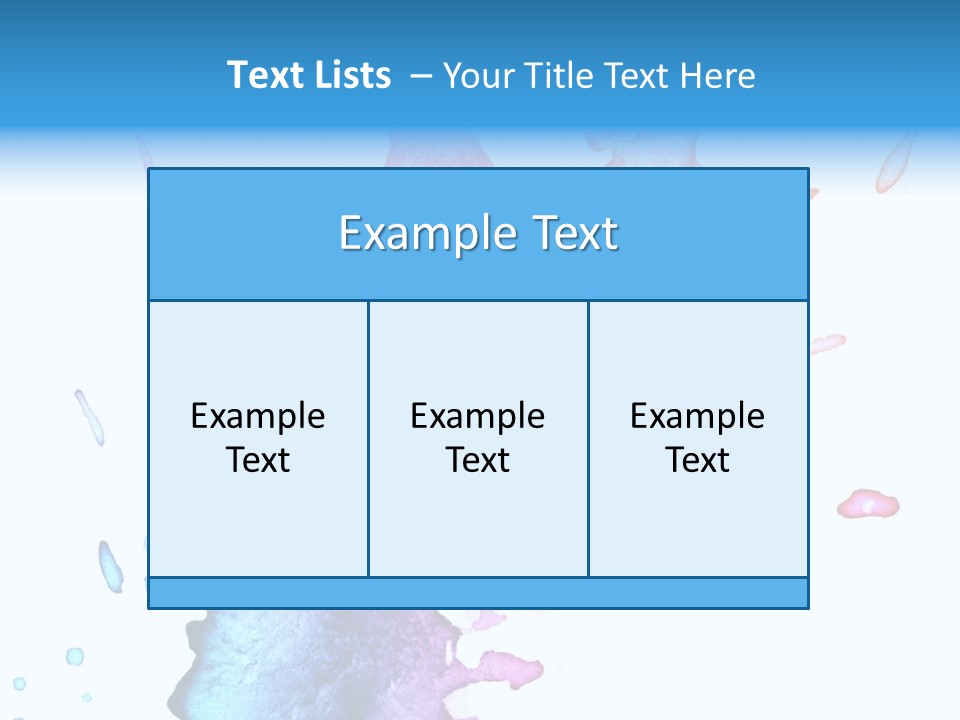 Bright Watercolor Drawn PowerPoint Template