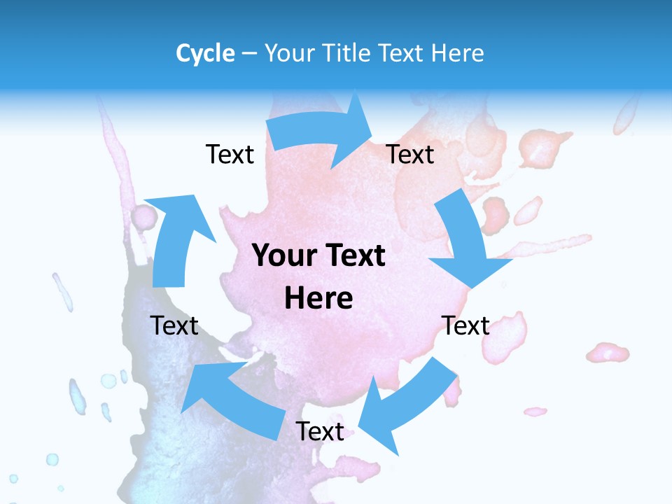 Bright Watercolor Drawn PowerPoint Template